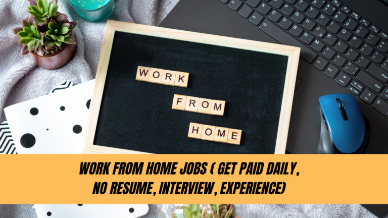 No Resume, Interview, Experience With Work from home Jobs