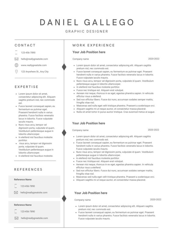 how can i make a simple resume