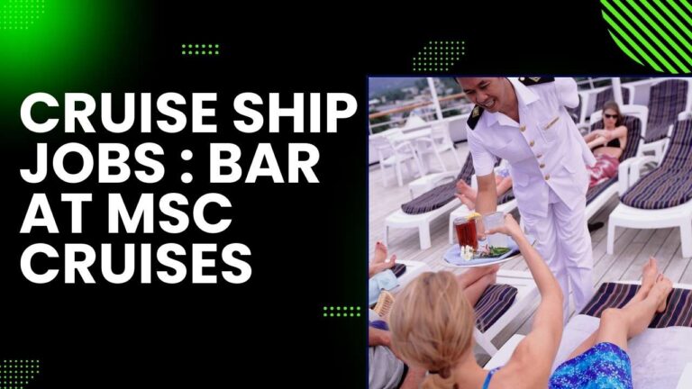 Cruise Ship Jobs : Bar At MSC Cruises